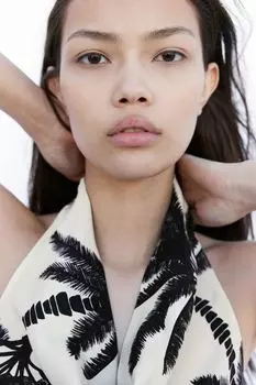 Холтер топ H&M, бежевый