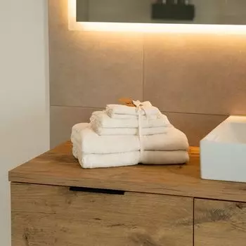 Home Deluxe - набор полотенец - 6 шт. CUDDLE - бежевый - материал: 100% хлопок I полотенце банное полотенце набор полотенец для душа набор полотенец