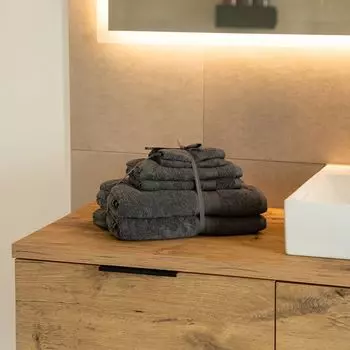 Home Deluxe - набор полотенец - 6 шт. CUDDLE - антрацит - материал: 100% хлопок I полотенце банное полотенце набор полотенец для душа набор полотенец, серый