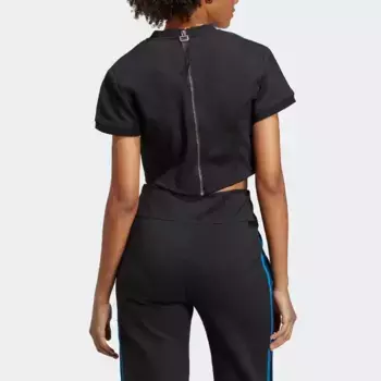 Home Of Classics Укороченный топ женский черный Adidas Originals