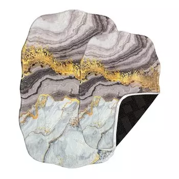 HOMELUX Коврик для ванной Нескользящий комплект ковриков для ванной из 2 предметов Мягкий коврик для ванной Коврик для ванной комнаты Моющиеся впитывающие коврики 60 x 90 см + 60 x 50 см для душа Туалет Спальня Кухня Гостиная