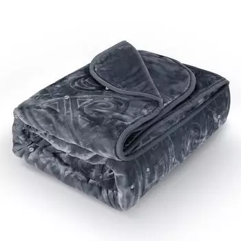 HOMELUX Мягкое одеяло 200 x 240 см Мягкие одеяла Плед, пушистое одеяло для дивана для кровати в гостиной, моющееся и теплое для зимы, серый