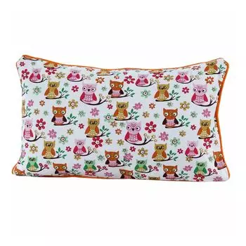 HOMESCAPES Хлопковый чехол на подушку с изображением совы 30 x 50 см