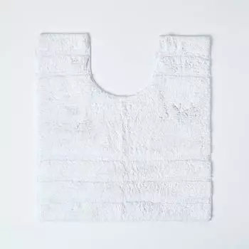 HOMESCAPES коврик для унитаза Spa Supreme белый