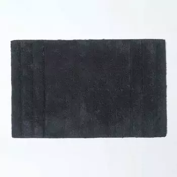 HOMESCAPES Коврик для ванной Spa Supreme Black, черный