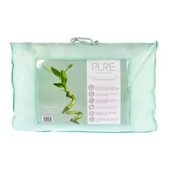 HOMESCAPES органическая подушка для здоровья, бамбуковая комфортная подушка, средний размер 50 x 75 см