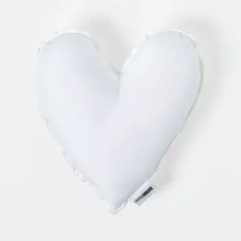 HOMESCAPES Подушка из супермикрофибры в форме сердца с наполнителем 40см