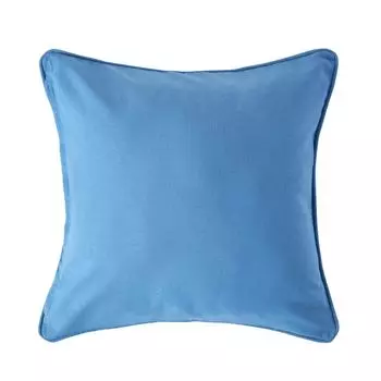 HOMESCAPES Синий хлопковый чехол на подушку 45 x 45 см