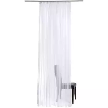 HOMING штора «Гирлянда», (1 шт.), штора с рюшами, белый, прозрачный, макраме, гостиная, спальня