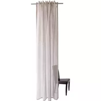 HOMING штора «Оскар», (1 шт.), однотонная, гостиная, спальня, прозрачная, серо-коричневый