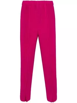 Homme Pliss Issey Miyake брюки с эластичным поясом, розовый