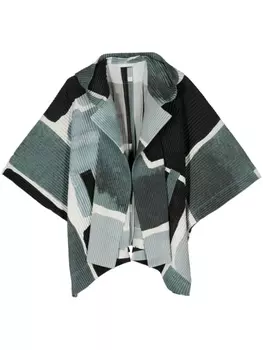 Homme Pliss Issey Miyake куртка Landscape с капюшоном, серый