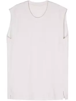 Homme Pliss Issey Miyake майка Hard Twist, нейтральный цвет