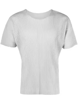 Homme Pliss Issey Miyake плиссированная футболка Color Pleats, серый