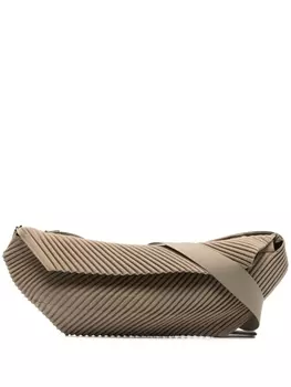 Homme Pliss Issey Miyake плиссированная поясная сумка, коричневый