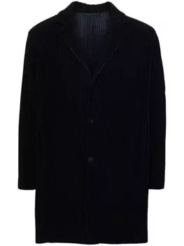 Homme Pliss Issey Miyake плиссированное пальто, синий