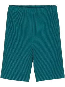Homme Pliss Issey Miyake плиссированные шорты-бермуды, зеленый