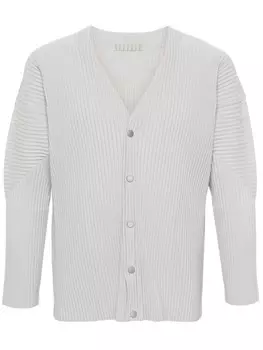 Homme Pliss Issey Miyake плиссированный кардиган, серый