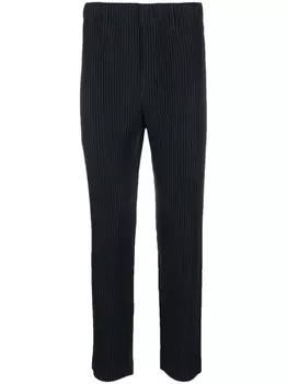 Homme Pliss Issey Miyake прямые брюки Basic, синий