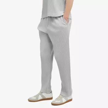 Homme Pliss Issey Miyake Прямые брюки со складками, серый