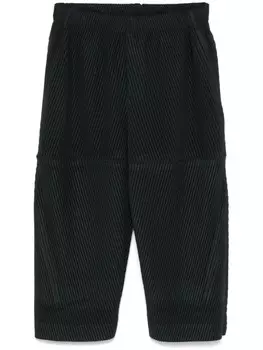Homme Pliss Issey Miyake укороченные брюки, зеленый