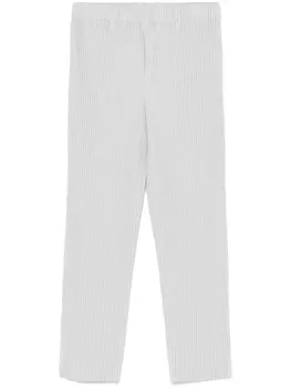 Homme Pliss Issey Miyake зауженные брюки, серый