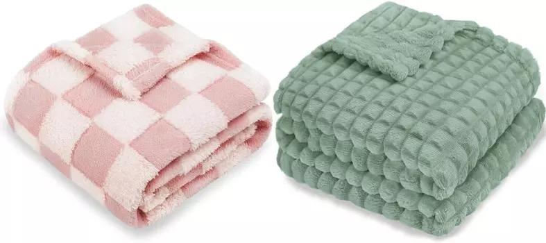 HOMRITAR клетчатое детское одеяло для мальчиков и девочек, теплое, уютное, двустороннее одеяло для малышей в шахматном порядке, пушистое, пушистое, плюшевое, легкое одеяло для кровати с дизайном в виде шахматной доски, 380GSM