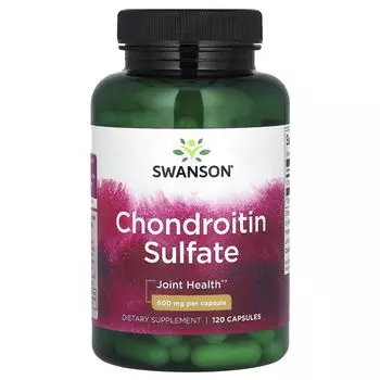 Хондроитинсульфат, 600 мг, 120 капсул Swanson