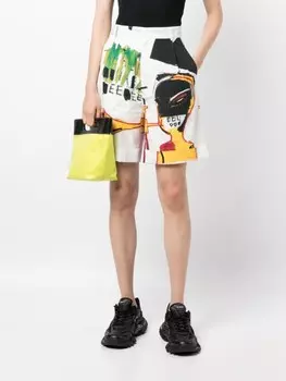 Honey Fucking Dijon шорты с графичным принтом, белый