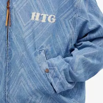 Honor the Gift Джинсовая куртка с узором Zork Diamond, синий