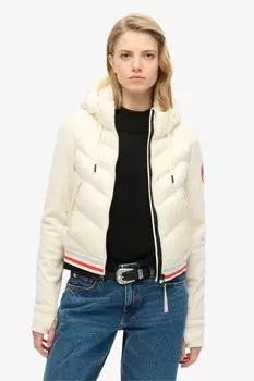 Hood storm fuji гибридная куртка бомбер Superdry, белый