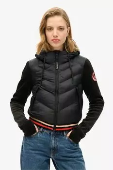 Hood storm fuji гибридная куртка бомбер Superdry, черный