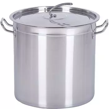 HOOZ Gastronomy Cooking Pot Суповая кастрюля — кастрюли из нержавеющей стали объемом от 20 до 100 литров — идеально подходят для ВСЕХ типов плит и больших кухонь — набор гастрокастрюлей (20 л)