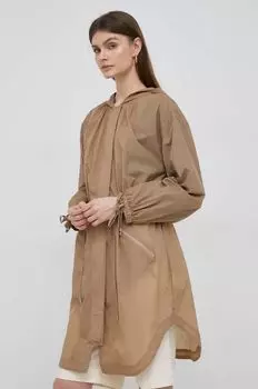 Хорошая парка DKNY, коричневый