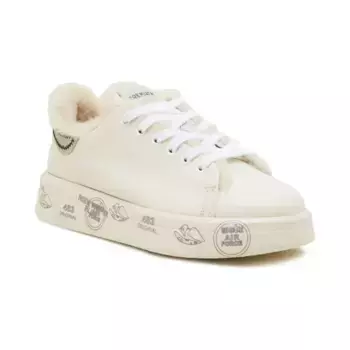 Хорошие кожаные спортивные туфли Premiata, экрю