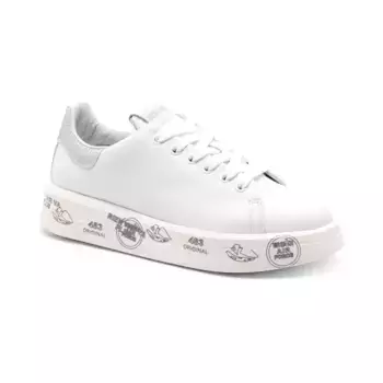 Хорошие кожаные спортивные туфли Premiata, белый