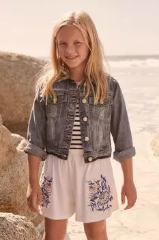 Хорошие шорты из трикотажа Next, белый