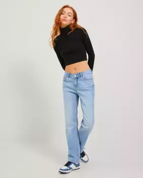 Хорошие женские джинсы прямого кроя Jack & Jones, синий