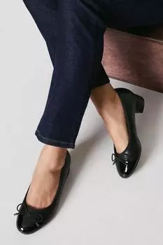 Хорошо для подошвы: балетки Talia Comfort на блочном каблуке Dorothy Perkins, черный