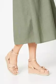 Хорошо для подошвы: широкие туфли на танкетке Holly Soft Twist Dorothy Perkins, розовый