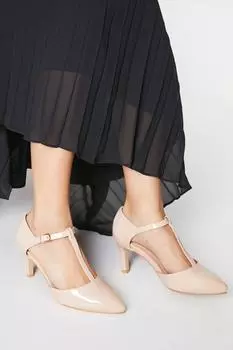 Хорошо для подошвы: туфли Emma с заостренными носками очень широкой посадки Dorothy Perkins, розовый