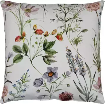 HOSSNER - HOMECOLLECTION Чехол на подушку "32660 Mirabell", (1 шт.) 50х50 см, белый/зеленый/красный/розовый/сиреневый/желтый