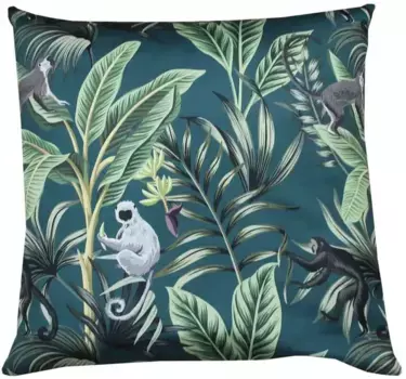 HOSSNER - HOMECOLLECTION Чехол на подушку "Джайпур", (1 шт.) 50х50 см, зеленый/темно-зеленый/коричневый/зелено-синий