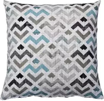 HOSSNER - HOMECOLLECTION Чехол на подушку "Габиота", (2 шт.) 40х40 см, кремовый/синий/коричневый