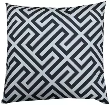 HOSSNER - HOMECOLLECTION Чехол на подушку "Осака", (1 шт.) 40х60 см, белый/антрацит