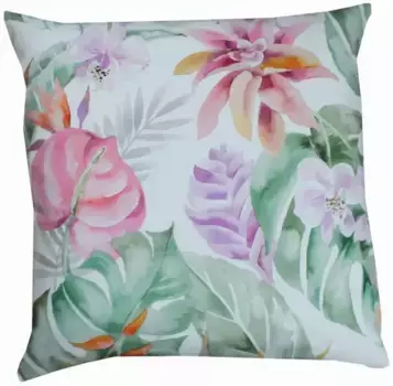 HOSSNER - HOMECOLLECTION Чехол на подушку "Патриция", (2 шт.) 40х40 см, белый/зеленый/оранжевый/фиолетовый