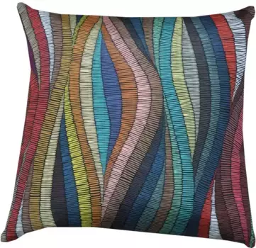 HOSSNER - HOMECOLLECTION Чехол на подушку "Занзибар", (1 шт.) 50х50 см, коричневый/синий/красный