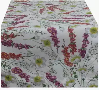 HOSSNER - HOMECOLLECTION дорожка для стола, (1 шт.) 40х100 см, белый/красный/зеленый