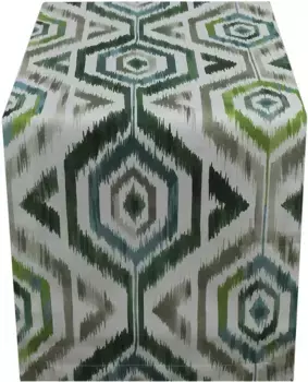 HOSSNER - HOMECOLLECTION дорожка для стола "Алиса", (1 шт.), весеннее и летнее украшение, весна 40х100 см, кремовый/зеленый/коричневый