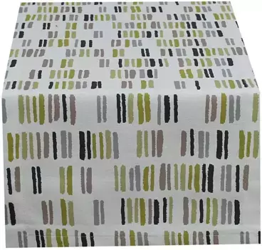 HOSSNER - HOMECOLLECTION дорожка для стола "Каунас", (1 шт.) 40х100 см, бежевый/желтый/коричневый/серый/черный